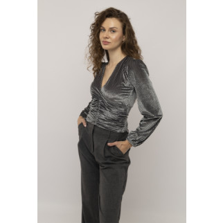 Жіноча блуза з довгим рукавом M оливковий REYON ЦБ-00233094 - Інтернет-магазин спільних покупок ToGether