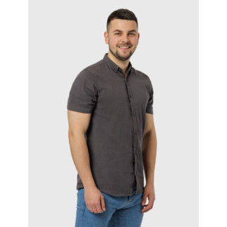 Чоловіча сорочка з коротким рукавом S графіт Figo ЦБ-00218780 - Інтернет-магазин спільних покупок ToGether