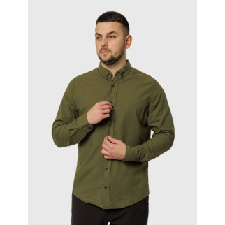 Чоловіча сорочка з довгим рукавом S хакі Figo ЦБ-00218784 - Інтернет-магазин спільних покупок ToGether