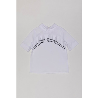 Блуза на дівчинку Mevis ЦБ-00191856 122 Білий - Інтернет-магазин спільних покупок ToGether