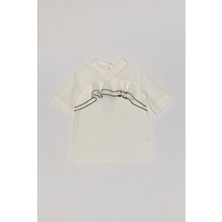 Блуза на дівчинку Mevis ЦБ-00191857 122 Молочний - Інтернет-магазин спільних покупок ToGether