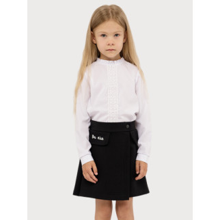 Блуза довгий рукав для дівчинки Mevis ЦБ-00222559 116 Білий - Інтернет-магазин спільних покупок ToGether