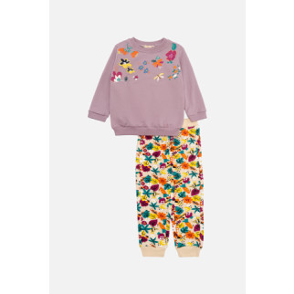 Костюм зі штанами для дівчинки 92 бузковий Pengim ЦБ-00231862 - Інтернет-магазин спільних покупок ToGether