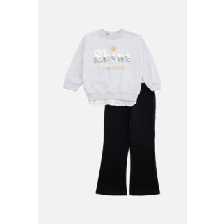 Костюм зі штанами для дівчинки 116 сірий Pengim ЦБ-00231859 - Інтернет-магазин спільних покупок ToGether
