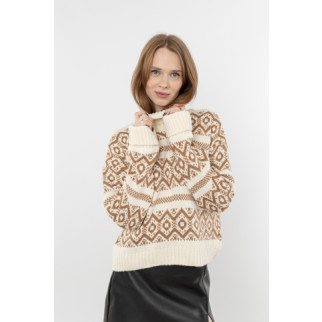 Жіночий светр One Size молочний Remina ЦБ-00233459 - Інтернет-магазин спільних покупок ToGether