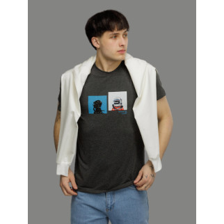 Чоловіча футболка регуляр 3XL темно-сірий Yuki ЦБ-00216061 - Інтернет-магазин спільних покупок ToGether