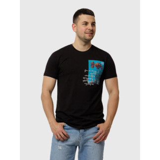 Чоловіча футболка регуляр 3XL чорний Yuki ЦБ-00216066 - Інтернет-магазин спільних покупок ToGether