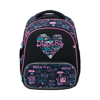 Рюкзак GoPack Education для дівчинки чорно-рожевий KITE ЦБ-00225081 - Інтернет-магазин спільних покупок ToGether