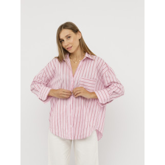 Жіноча сорочка з довгим рукавом S Рожевий Never More ЦБ-00227873 - Інтернет-магазин спільних покупок ToGether