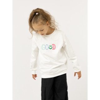 Світшот для дівчинки 134 білий First kids ЦБ-00226154 - Інтернет-магазин спільних покупок ToGether