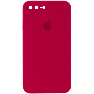 Чохол Epik Silicone Case Square Full Camera Protective AA Apple iPhone 7 plus / 8 plus 5.5" Червоний / Rose Red - Інтернет-магазин спільних покупок ToGether