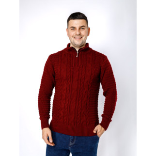 Чоловічий светр L бордовий Bektas ЦБ-00236420 - Інтернет-магазин спільних покупок ToGether