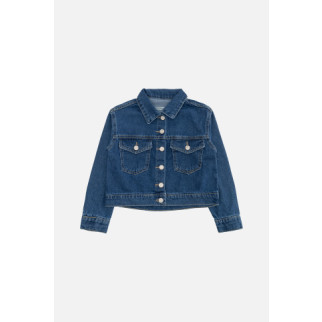 Куртка джинсова для дівчинки 134 темно-синій Breeze Girls ЦБ-00241840 - Інтернет-магазин спільних покупок ToGether