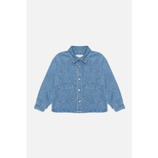 Джинсова куртка для дівчинки 110 блакитний WORRN ЦБ-00209820 - Інтернет-магазин спільних покупок ToGether