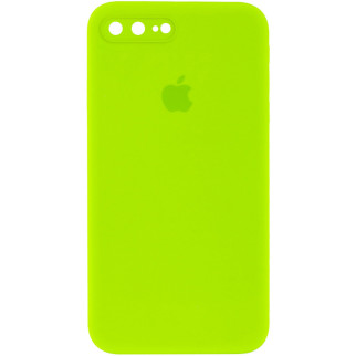 Чохол Epik Silicone Case Square Full Camera Protective AA Apple iPhone 7 plus / 8 plus 5.5" Салатовий / Neon green - Інтернет-магазин спільних покупок ToGether