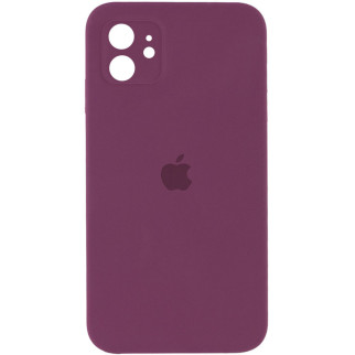 Чохол Epik Silicone Case Square Full Camera Protective AA Apple iPhone 11 6.1" Бордовий / Maroon - Інтернет-магазин спільних покупок ToGether