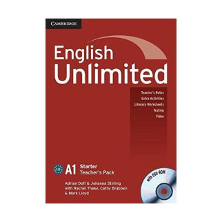 Книга Cambridge University Press English Unlimited Starter teacher's Pack teacher's Book with DVD-ROM 96 с (9780521726382) - Інтернет-магазин спільних покупок ToGether