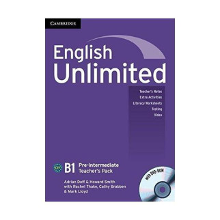 Книга Cambridge University Press English Unlimited Pre-Intermediate teacher's Pack teacher's Book with DVD-ROM 128 с (9780521697804) - Інтернет-магазин спільних покупок ToGether