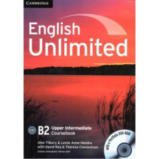 Книга Cambridge University Press English Unlimited Upper-Intermediate Coursebook with e-Portfolio DVD-ROM 160 с (9780521739917) - Інтернет-магазин спільних покупок ToGether