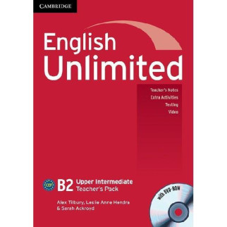 Книга Cambridge University Press English Unlimited Upper-Intermediate teacher's Pack teacher's Book with DVD-ROM 128 с (9780521151702) - Інтернет-магазин спільних покупок ToGether