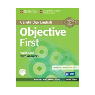 Книга Cambridge University Press Objective First Fourth Edition Workbook with answers and Audio CD 70 с (9781107628458) - Інтернет-магазин спільних покупок ToGether