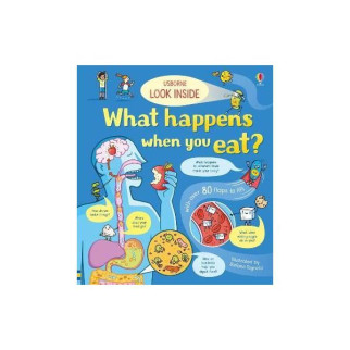 Книга Usborne Look inside What Happens When You Eat 14 с (9781474952958) - Інтернет-магазин спільних покупок ToGether