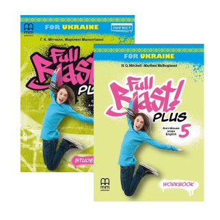 Комплект аідручник + зошит Лінгвіст Full Blast Plus 5 student's Book + workbook (9786178002770) - Інтернет-магазин спільних покупок ToGether