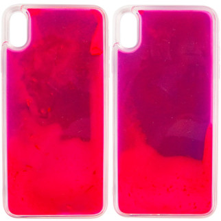 Неоновий чохол Epik Neon Sand glow in the dark Apple iPhone XS Max 6.5" Фіолетовий / Рожевий - Інтернет-магазин спільних покупок ToGether