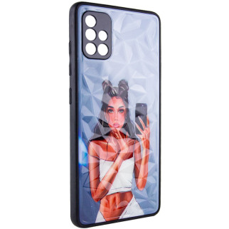 TPU+PC чохол Epik Prisma Ladies Samsung Galaxy A51 Black in White - Інтернет-магазин спільних покупок ToGether