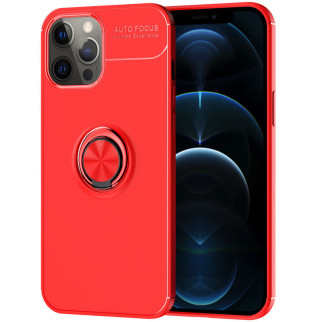 TPU чохол Deen ColorRing під магнітний тримач opp Apple iPhone 12 Pro/12 6.1" Червоний / Червоний - Інтернет-магазин спільних покупок ToGether