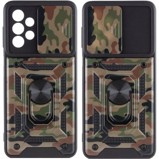 Ударостійкий чохол Epik Camshield Serge Ring Camsung Galaxy A13 4G Коричневий / Army Brown - Інтернет-магазин спільних покупок ToGether