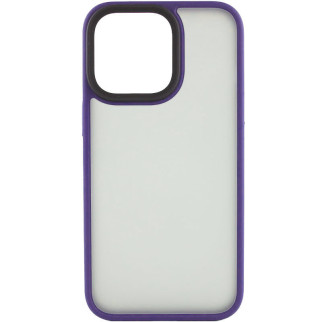 TPU+PC чохол Epik Metal Buttons Apple iPhone 12 Pro/12 6.1" Темно фіолетовий - Інтернет-магазин спільних покупок ToGether