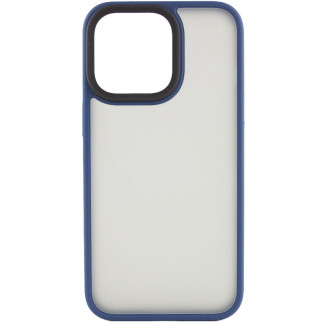 TPU+PC чохол Epik Metal Buttons Apple iPhone 12 Pro Max 6.7" Синій - Інтернет-магазин спільних покупок ToGether