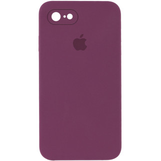 Чохол Epik Silicone Case Square Full Camera Protective AA Apple iPhone 6/6s 4.7" Бордовий / Maroon - Інтернет-магазин спільних покупок ToGether