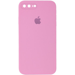 Чохол Epik Silicone Case Square Full Camera Protective AA Apple iPhone 7 plus / 8 plus 5.5" Рожевий / Light pink - Інтернет-магазин спільних покупок ToGether