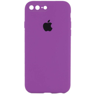 Чохол Epik Silicone Case Square Full Camera Protective AA Apple iPhone 7 plus / 8 plus 5.5" Фіолетовий / Grape - Інтернет-магазин спільних покупок ToGether