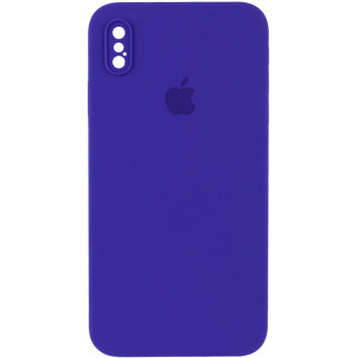 Чохол Epik Silicone Case Square Full Camera Protective AA Apple iPhone XS / X 5.8" Фіолетовий / Ultra Violet - Інтернет-магазин спільних покупок ToGether