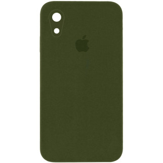 Чохол Epik Silicone Case Square Full Camera Protective AA Apple iPhone XR 6.1" Зелений / Dark Olive - Інтернет-магазин спільних покупок ToGether