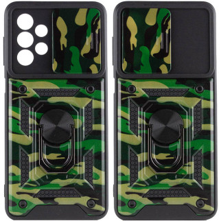 Ударостійкий чохол Epik Camshield Serge Ring Camsung Galaxy A23 4G Зелений / Army Green - Інтернет-магазин спільних покупок ToGether