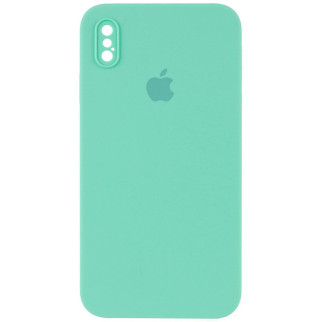 Чохол Epik Silicone Case Square Full Camera Protective AA Apple iPhone XS Max 6.5" Бірюзовий / Turquoise - Інтернет-магазин спільних покупок ToGether