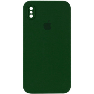 Чохол Epik Silicone Case Square Full Camera Protective AA Apple iPhone XS Max 6.5" Зелений / Army green - Інтернет-магазин спільних покупок ToGether