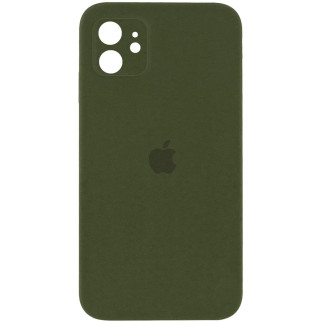 Чохол Epik Silicone Case Square Full Camera Protective AA Apple iPhone 11 6.1" Зелений / Dark Olive - Інтернет-магазин спільних покупок ToGether