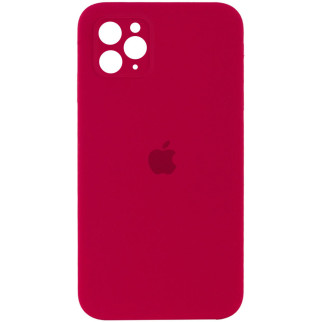 Чохол Epik Silicone Case Square Full Camera Protective AA Apple iPhone 11 Pro 5.8" Червоний / Rose Red - Інтернет-магазин спільних покупок ToGether