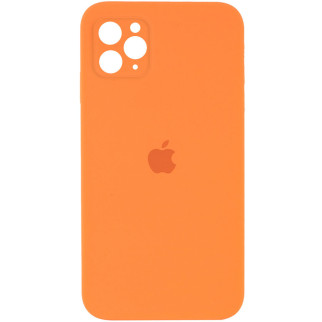 Чохол Epik Silicone Case Square Full Camera Protective AA Apple iPhone 11 Pro Max 6.5" Помаранчевий / Papaya - Інтернет-магазин спільних покупок ToGether