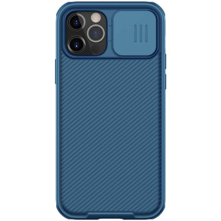 Карбонова накладка Nillkin CamShield Pro Magnetic Apple iPhone 12 Pro Max 6.7" Синій - Інтернет-магазин спільних покупок ToGether