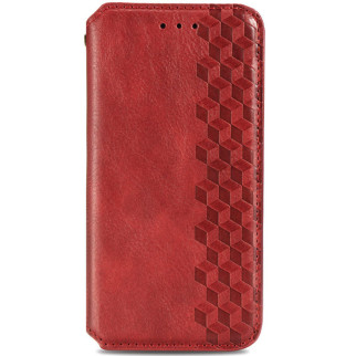 Шкіряний чохол-книжка GETMAN Cubic PU Samsung Galaxy A52 4G / A52 5G / A52s Червоний - Інтернет-магазин спільних покупок ToGether