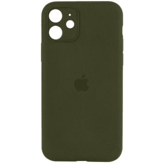 Чохол Epik Silicone Case Full Camera Protective AA Apple iPhone 12 6.1" Зелений / Dark Olive - Інтернет-магазин спільних покупок ToGether
