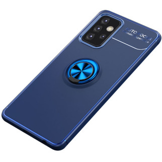 TPU чохол Deen ColorRing під магнітний тримач opp Samsung Galaxy A72 4G/A72 5G Синій / Синій - Інтернет-магазин спільних покупок ToGether