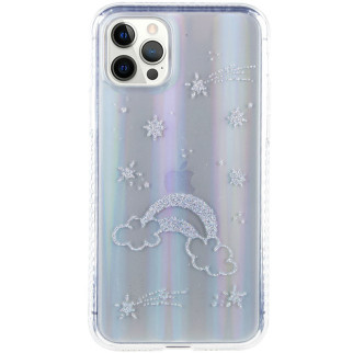 TPU+Glass чохол Epik Aurora Space Apple iPhone 12 Pro/12 6.1" Веселка - Інтернет-магазин спільних покупок ToGether