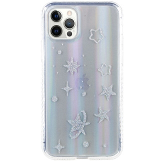 TPU+Glass чохол Epik Aurora Space Apple iPhone 12 Pro Max 6.7" Зірки - Інтернет-магазин спільних покупок ToGether